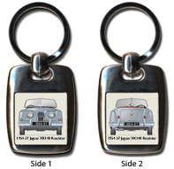 Jaguar XK140 Roadster (disc wheels) 1954-57 Keyring 5